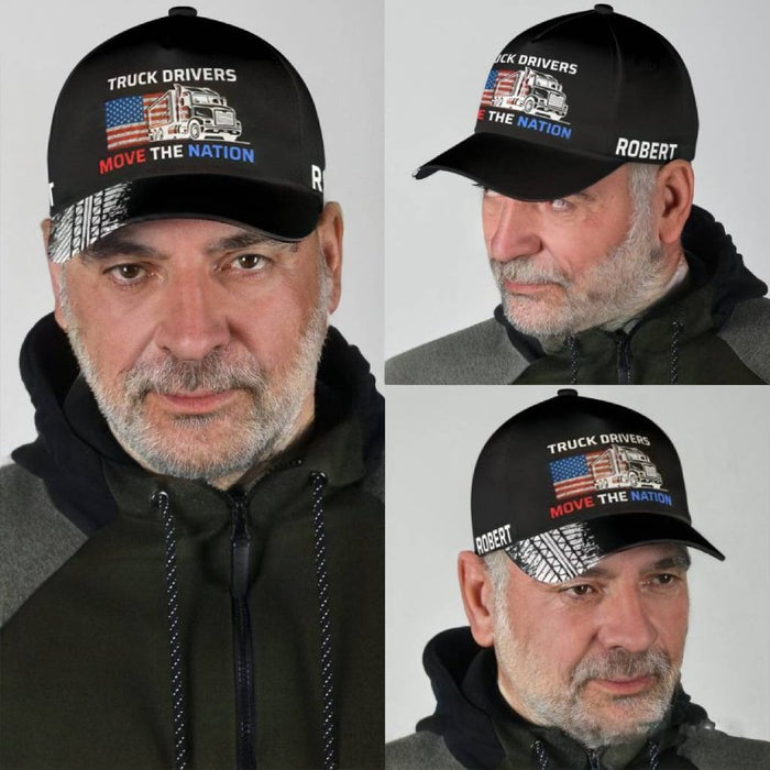 Move The Nation - Gift for a Trucker  - Personalized Cap