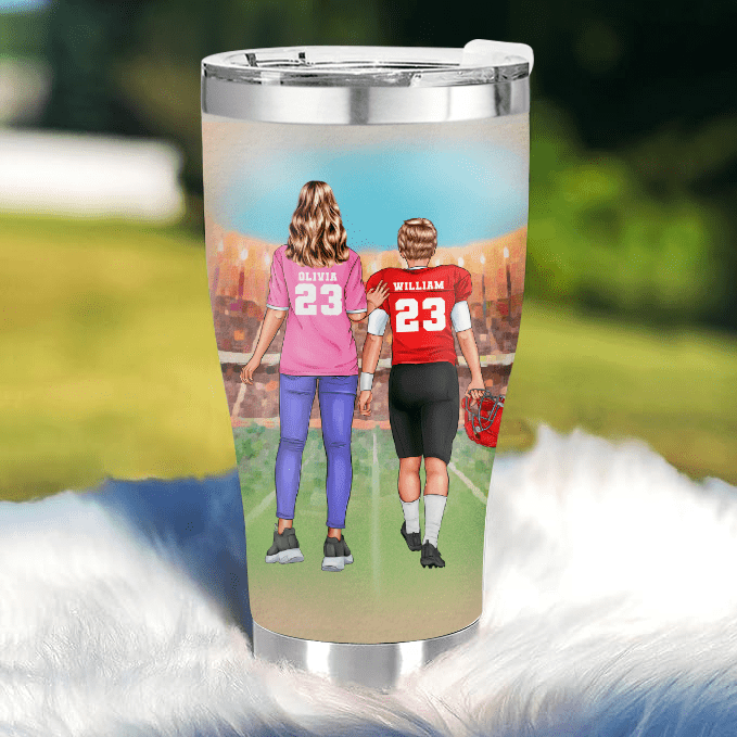 Football Mom - Gift for Mom / Dad / Parents - Personalized Custom Tumbler
