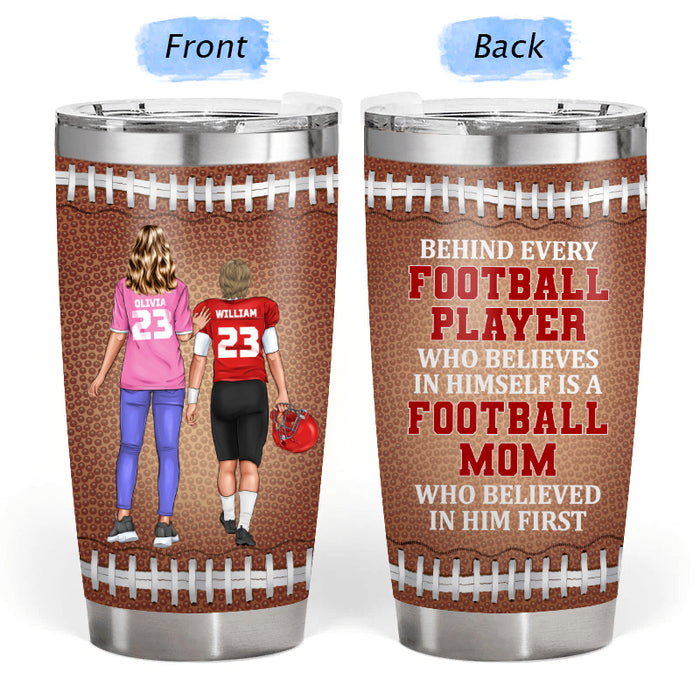 Football Player - Gift for Mom / Dad / Parents - Personalized Custom Tumbler
