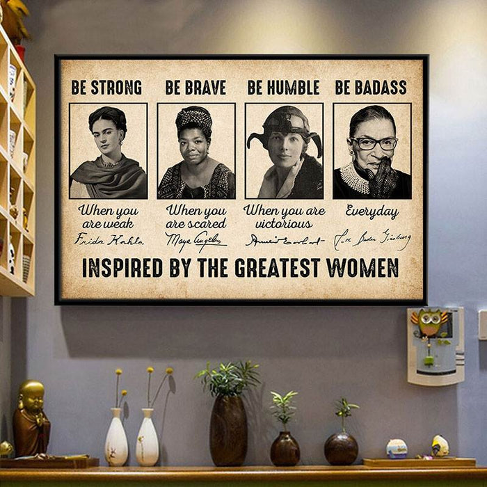 Inspirational Poster / Framed Poster / Canvas For Women - The Greatest