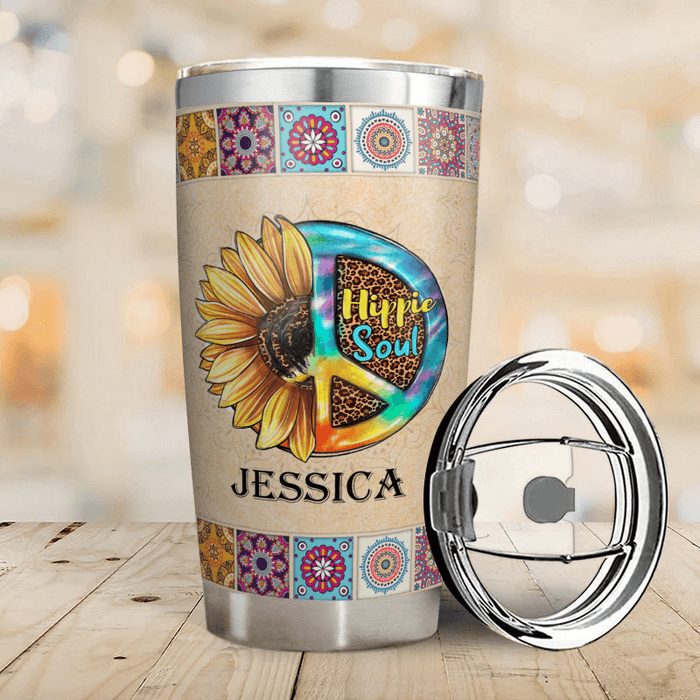 Lost In Your Rock And Roll - Gift for yourself/friends - Personalized Hippie Custom Tumbler