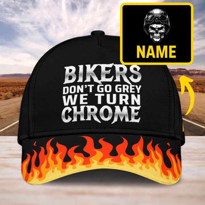 We Turn Chrome - Gift for a Biker  - Personalized Cap