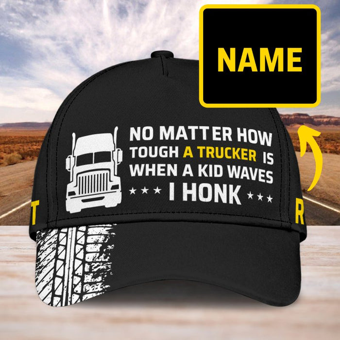 I Honk - Gift for a Trucker - Personalized Cap