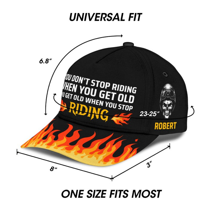When You Get Old - Gift for a Biker  - Personalized Cap