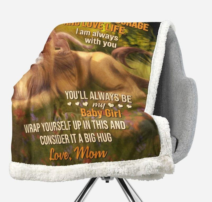 Blanket from mom to daughter with immeasurable love - Galaxate