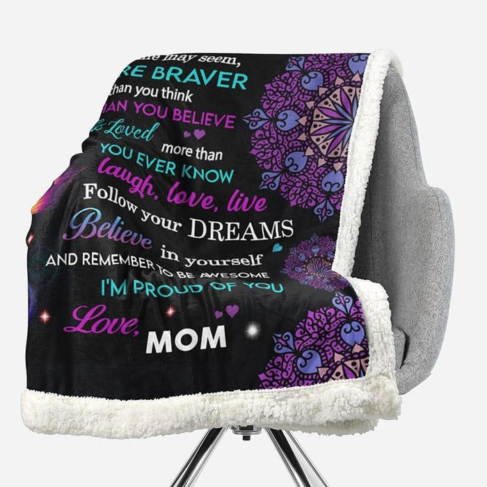 Blanket from mom to daughter with tenderness - Galaxate