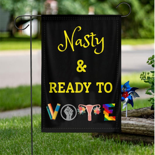Inspirational Garden/House Flag For Women — Express Your Voice