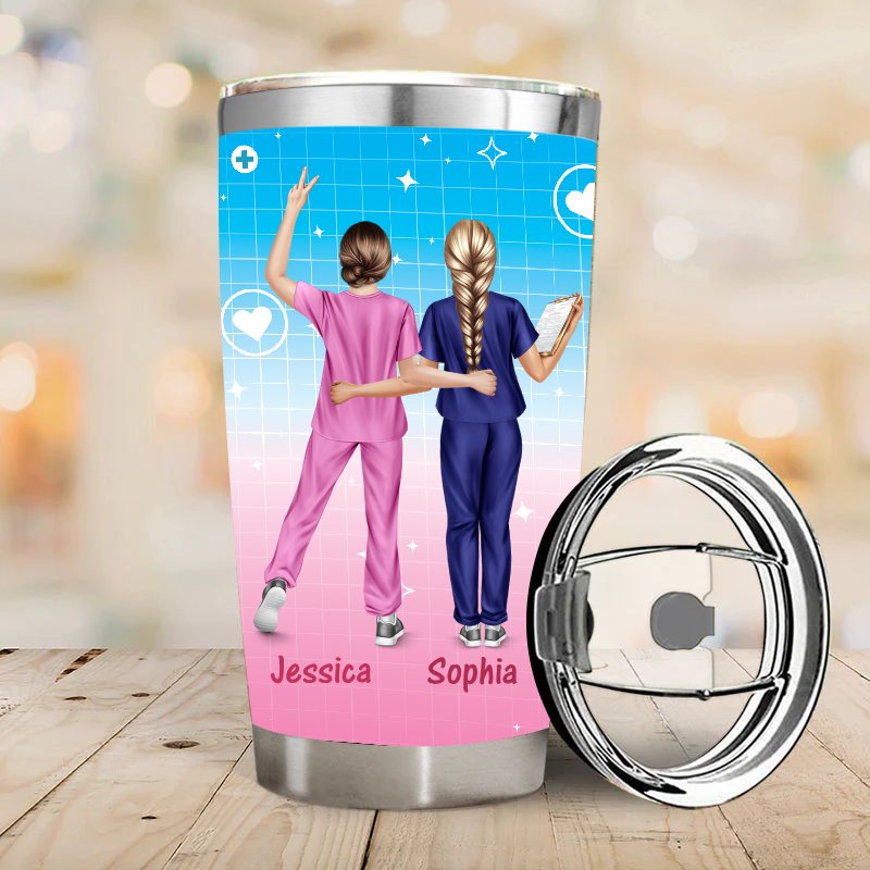 Work Made Us Colleagues  - Gift for Nurses  - Personalized Custom Tumbler