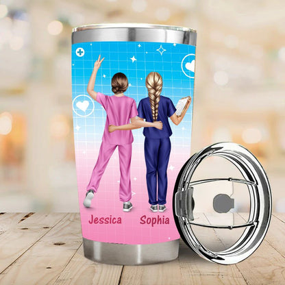 Work Made Us Colleagues  - Gift for Nurses  - Personalized Custom Tumbler
