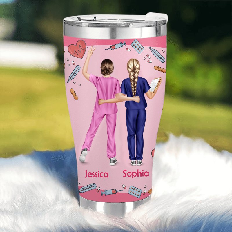 Chance Made Us Colleagues  - Gift for Nurses - Personalized Custom Tumbler