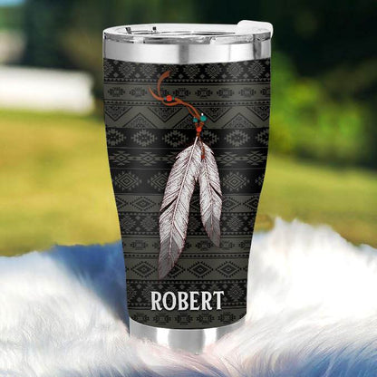 Wind Talks, Silence Speaks - Gift for yourself/friends - Personalized Native Custom Tumbler