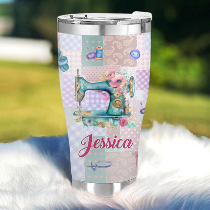 I Don't Hoard Fabric - Gift for Sewing - Personalized Custom Tumbler