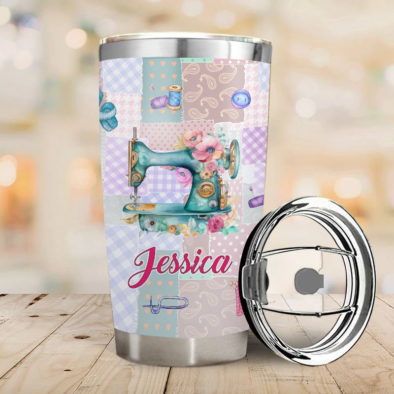 I Don't Hoard Fabric - Gift for Sewing - Personalized Custom Tumbler