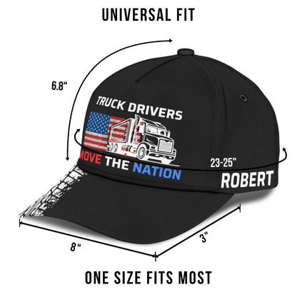 Move The Nation - Gift for a Trucker  - Personalized Cap