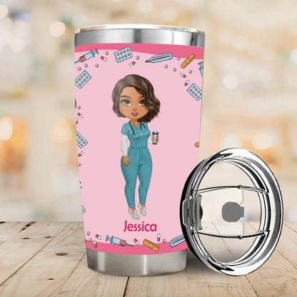 Nutrition Facts  - Gift for Nurses - Personalized Custom Tumbler