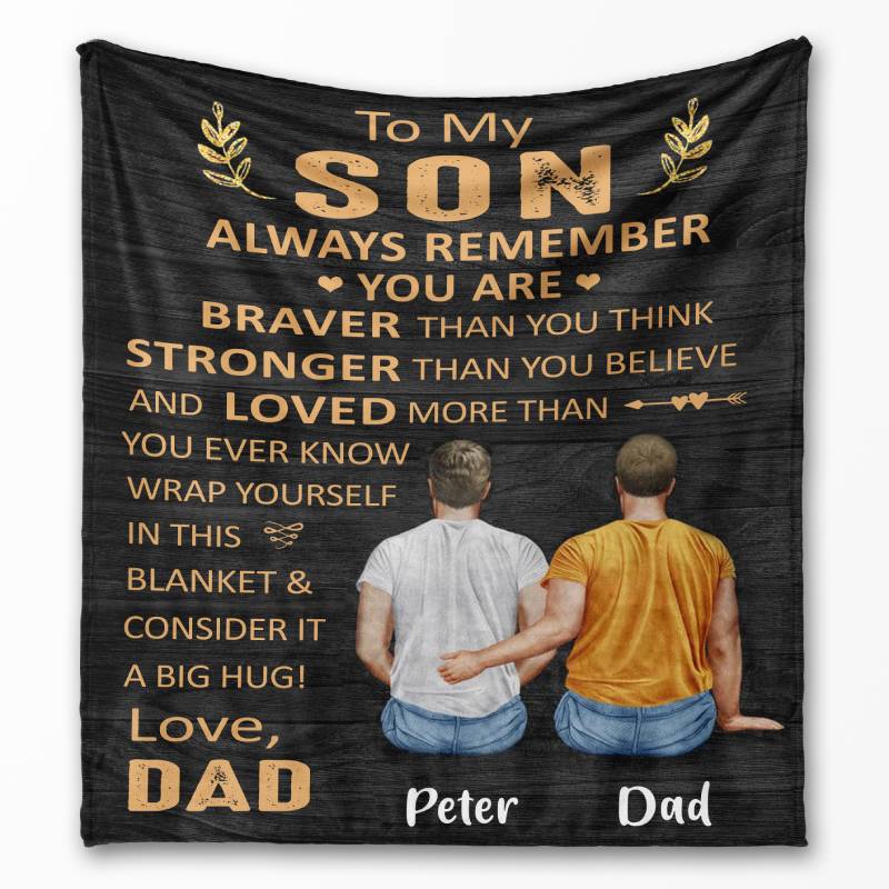 You Are Loved More Than You Ever Know - Gift for son/daughter - Personalized fleece/sherpa blanket