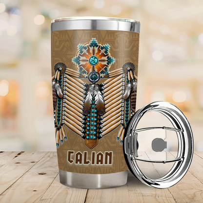 Native pattern - Gift for yourself/friends - Personalised Native Custom Tumbler