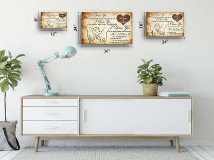 I Choose you at the beginning - Gift for a Biker - Personalized Poster / Framed Poster / Canvas / Brushed Aluminum Print