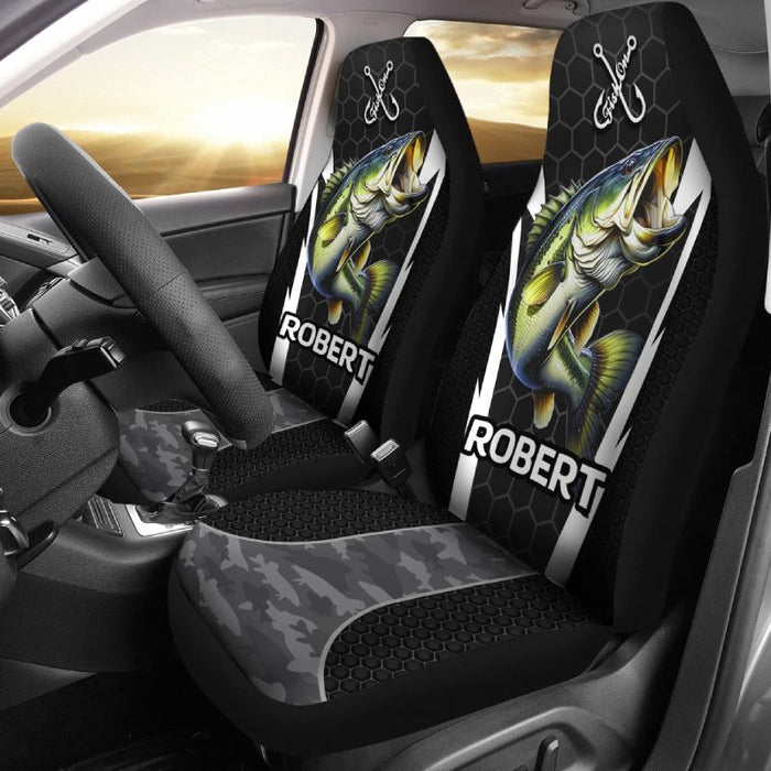 Personalized Car Seat Covers - Fish (2pcs, universal fit)