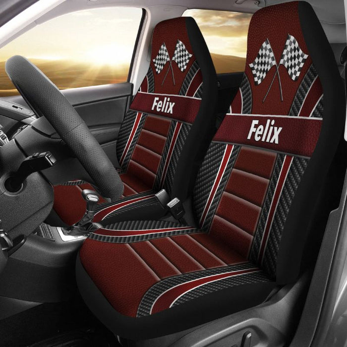 Personalized Car Seat Covers - Formula 1 (2pcs, universal fit)