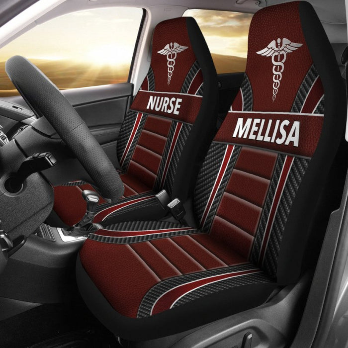 Personalized Car Seat Covers - Nurse (2pcs, universal fit)