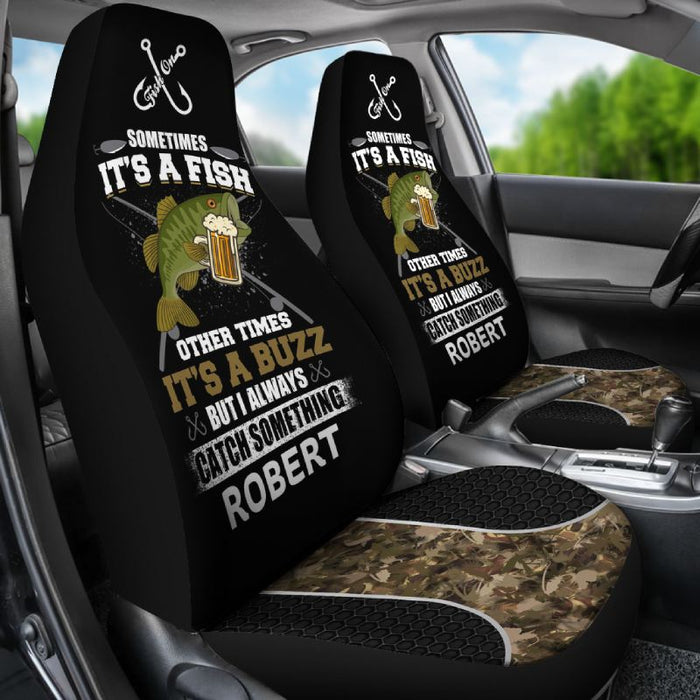 Personalized Car Seat Covers - It's a Fish (2pcs, universal fit)