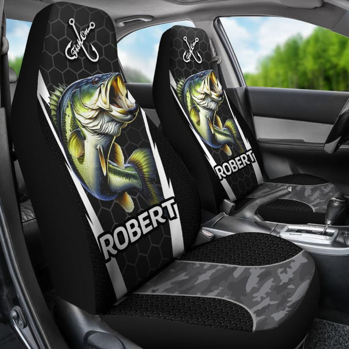 Personalized Car Seat Covers - Fish (2pcs, universal fit)