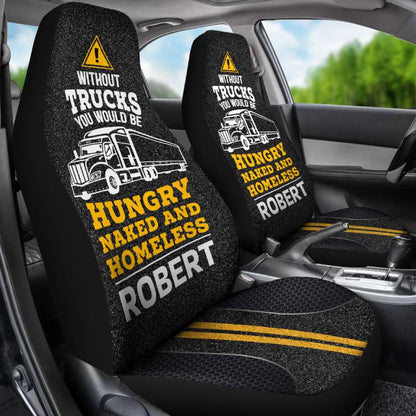 Personalized Car Seat Covers - You Would Be Hungry (2pcs, universal fit)