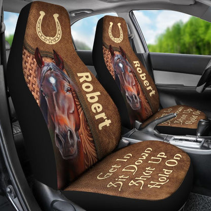 Personalized Car Seat Covers - Horse (2pcs, universal fit)