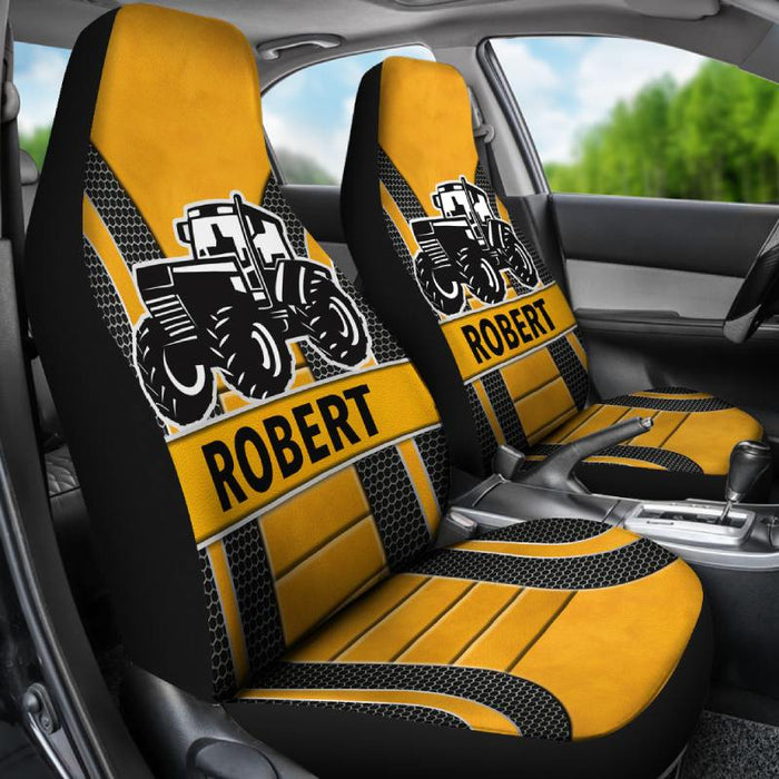 Personalized Car Seat Covers - Big Tractor (2pcs, universal fit)