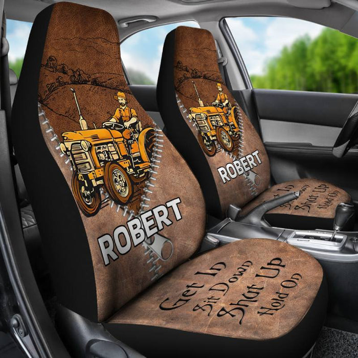 Personalized Car Seat Covers - Get In (2pcs, universal fit)