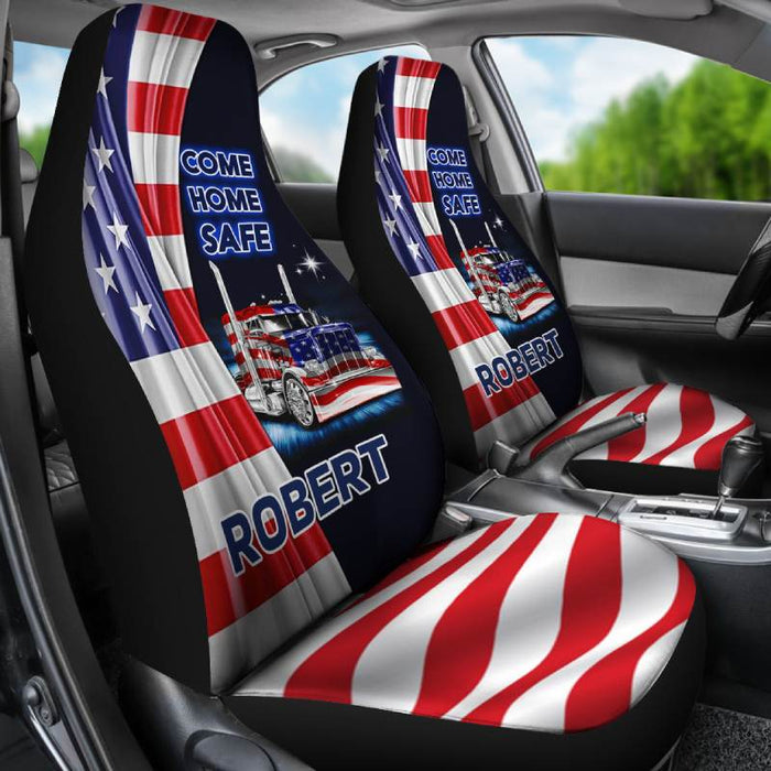 Personalized Car Seat Covers - Come Home Safe (2pcs, universal fit)