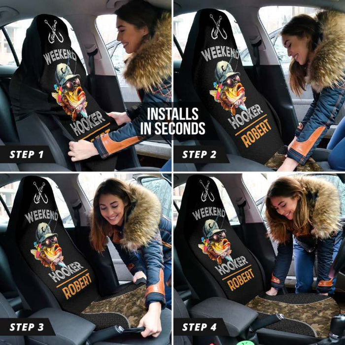 Personalized Car Seat Covers - Weekend (2pcs, universal fit)