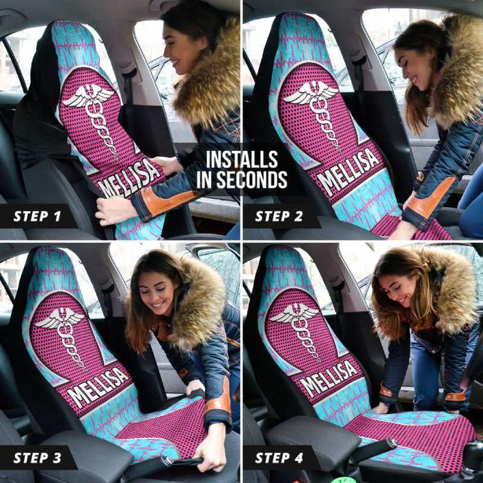 Personalized Car Seat Covers - Cardio (2pcs, universal fit)