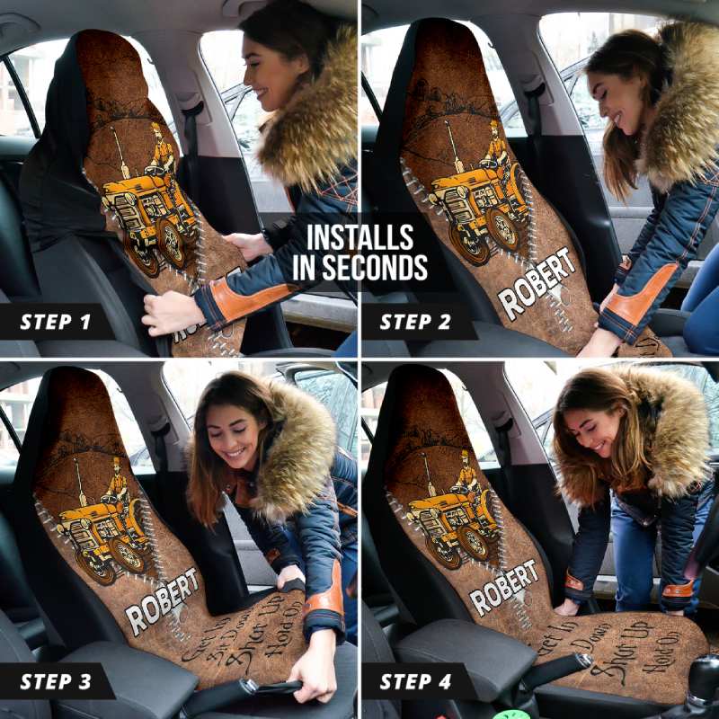 Personalized Car Seat Covers - Get In (2pcs, universal fit)