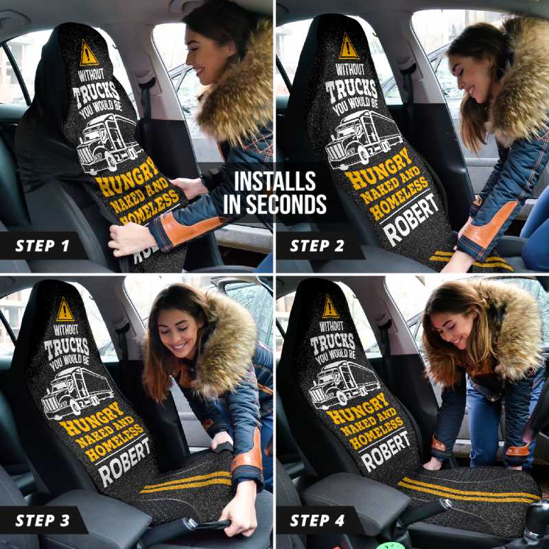 Personalized Car Seat Covers - You Would Be Hungry (2pcs, universal fit)
