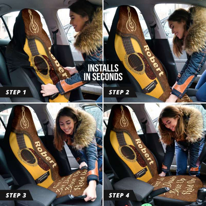 Personalized Car Seat Covers - Guitar (2pcs, universal fit)