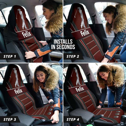 Personalized Car Seat Covers - Golf (2pcs, universal fit)