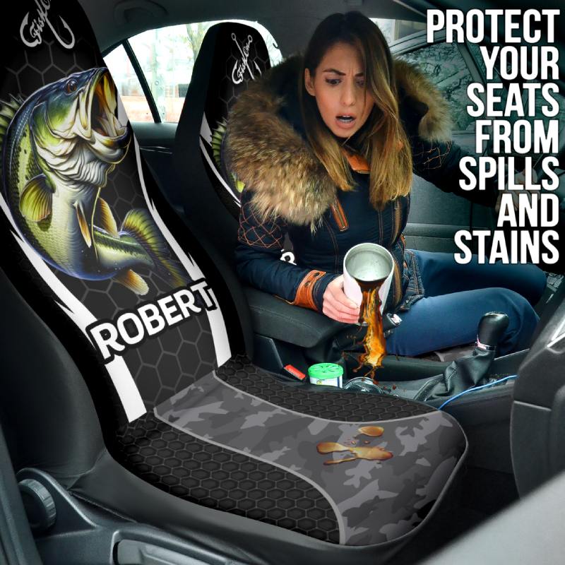 Personalized Car Seat Covers - Fish (2pcs, universal fit)