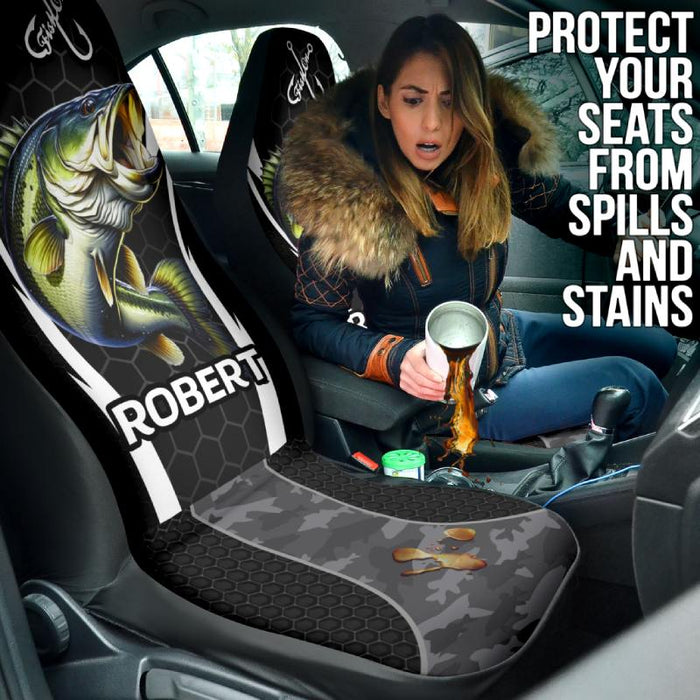 Personalized Car Seat Covers - Fish (2pcs, universal fit)