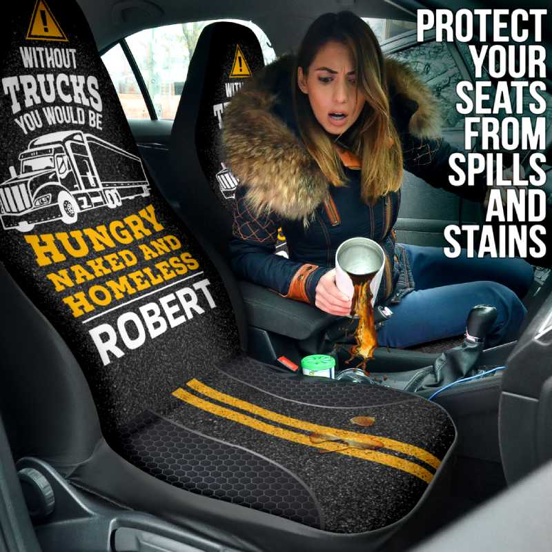 Personalized Car Seat Covers - You Would Be Hungry (2pcs, universal fit)