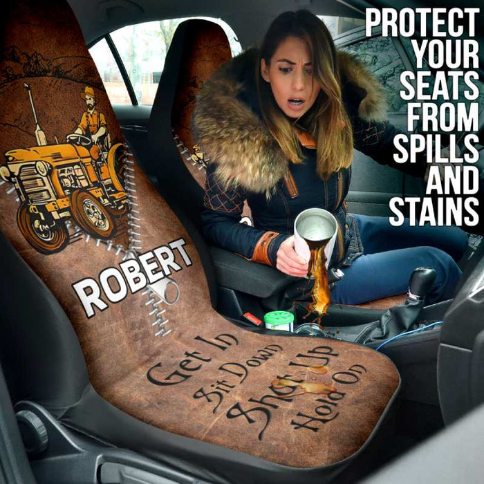 Personalized Car Seat Covers - Get In (2pcs, universal fit)