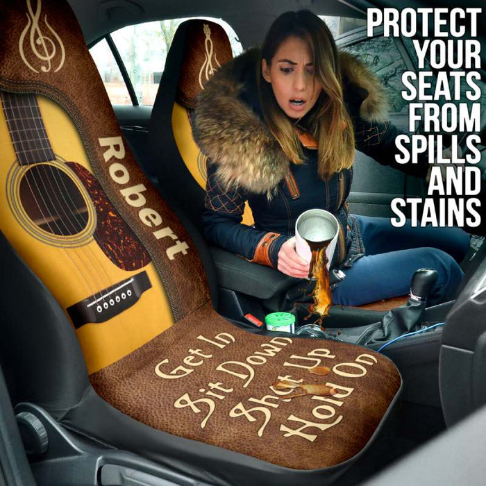 Personalized Car Seat Covers - Guitar (2pcs, universal fit)