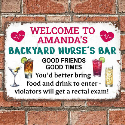 You'd Better Bring Food - Gift for a Nurse - Personalized Custom Metal Sign