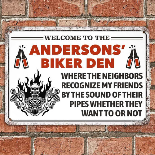 They Want To Or Not - Gift for a Biker - Personalized Custom Metal Sign