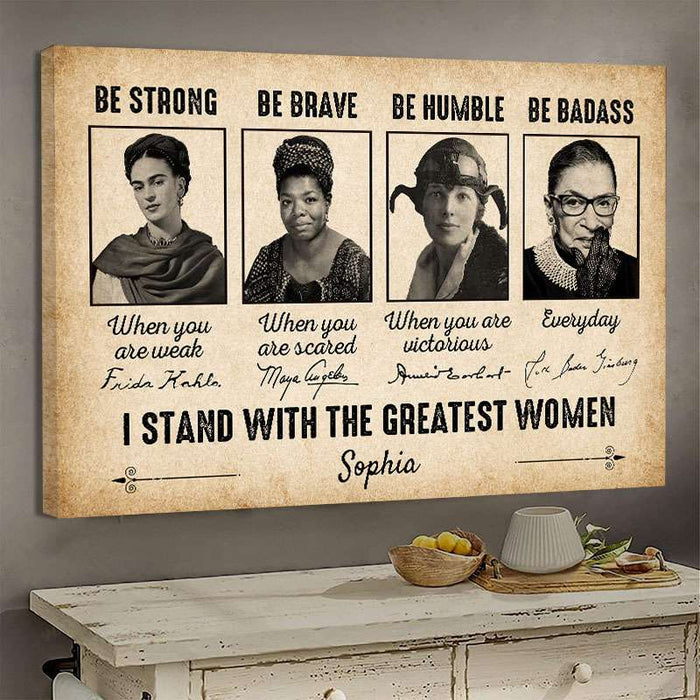 Personalized Poster / Framed Poster / Canvas For Women - Be Brave