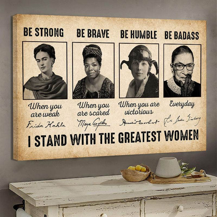 Inspirational Poster / Framed Poster / Canvas For Women - Be Strong