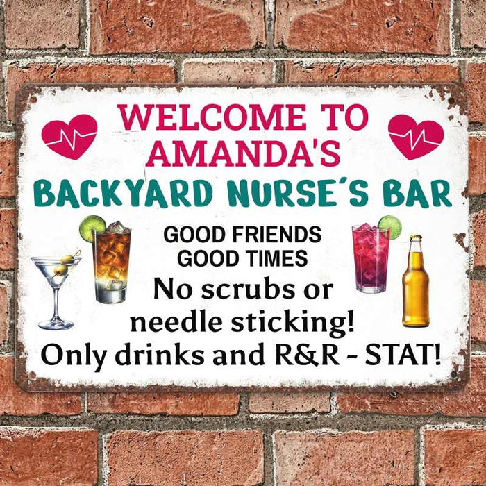 Only R&R - Gift for a Nurse - Personalized Custom Metal Sign