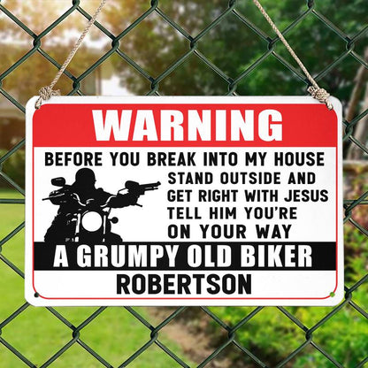 Before You Break - Gift for a Biker  - Personalized Custom Metal Sign