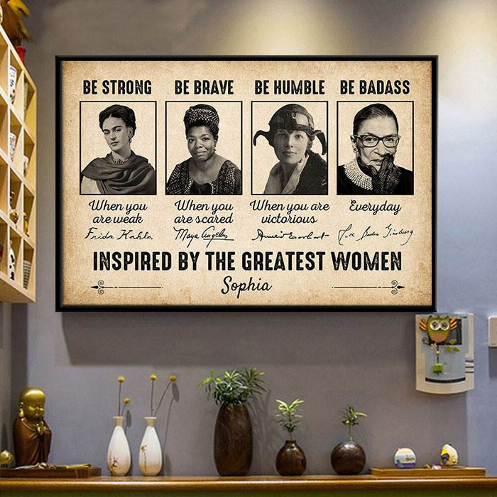 Personalized Poster / Framed Poster / Canvas For Women - Be Humble